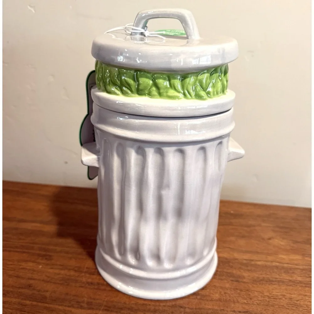 Vintage Style OSCAR THE GROUCH COOKIE JAR Sesame Street 11-inch Hand Painted